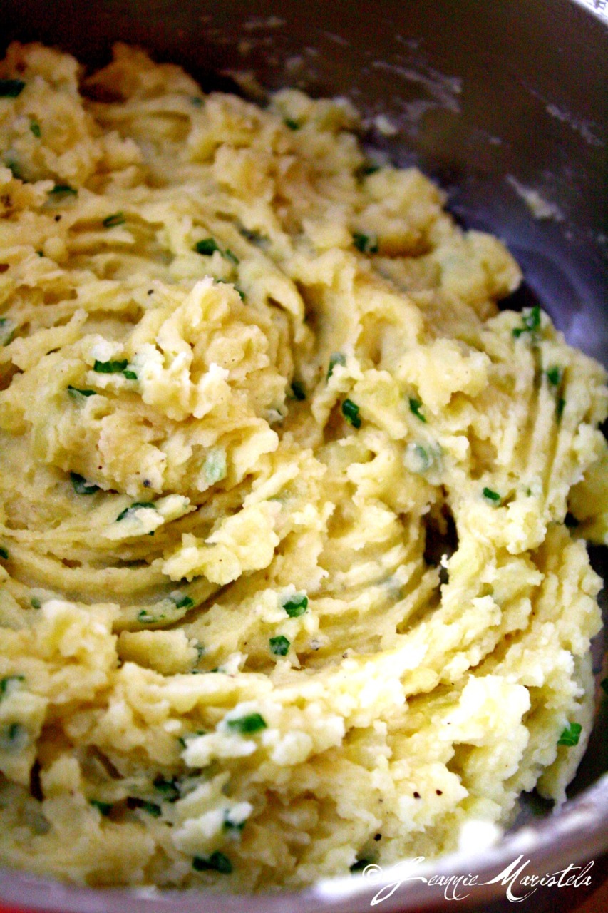 Olive Oil, Garlic, Chives and Romano Cheese Mashed Potatoes | High Country Olive Oil