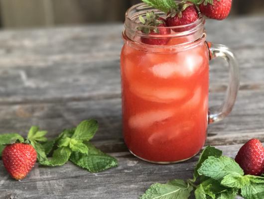 Strawberry-Balsamic Tequila Sour | High Country Olive Oil